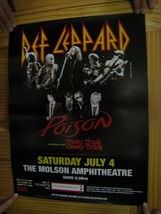 Def Leppard Poster Poison Cheap Trick Bandshot - $89.64