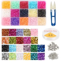 10322 Pcs Glass Seed Beads And Loose Sequins Kit, 4Mm Small Craft Beads 6Mm Tiny - £22.30 GBP