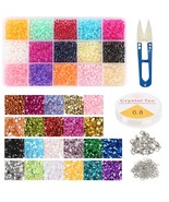 10322 Pcs Glass Seed Beads And Loose Sequins Kit, 4Mm Small Craft Beads ... - £22.01 GBP