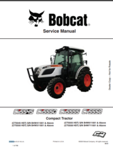 BOBCAT CT5545, CT5550, CT5555, CT5558 HST SERVICE MANUAL SN 7372814 ( 7-... - $5.00