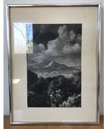Vtg Framed Mountain Photo Print - £790.07 GBP