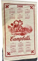 Vintage Campbell&#39;s Kids Cloth Wall Calendar 2000 30&quot;X 16&quot; - £14.70 GBP