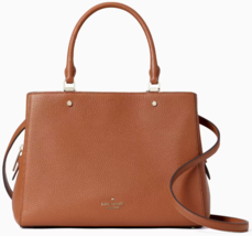 NWB Kate Spade Leila Medium Brown Leather Satchel WKR00335 Purse Gift Bag FS - £107.20 GBP