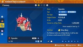 Shiny 6IV XXXL EV Trained Intimidate Lunar Gyarados Event Pokemon Scarlet/Violet - £2.67 GBP