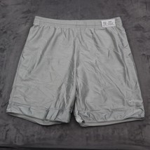 Nike Shorts Mens XL Silver Elastic Waist Athletic Active Fitness Bottoms - £15.20 GBP