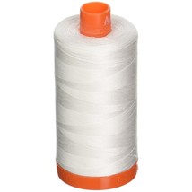 Aurifil A1050-2021 Mako Cotton Thread Solid 50WT 1422Yds Natural White - £22.53 GBP