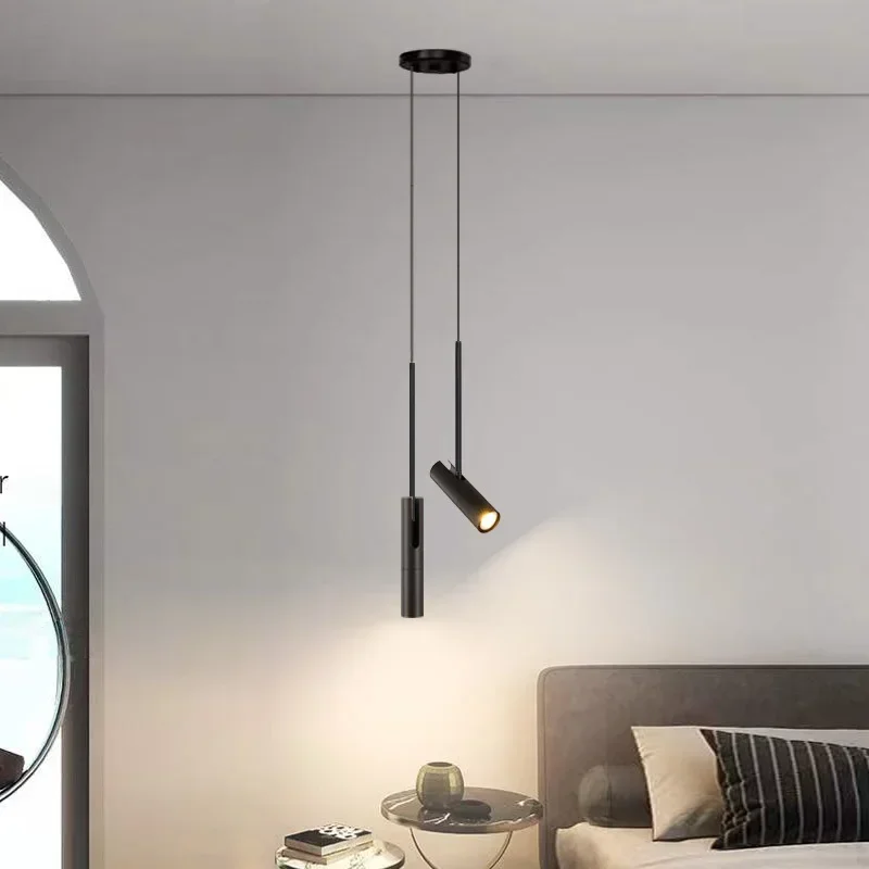 Nordic Black Chandelier Pendant Lights Bedroom Bedside Reading Bar Decor... - $47.63+