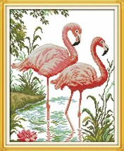 14ct Counted Cross Stitch Kit 11ct Stamped Embroidery Kit Needle Point T... - $12.99