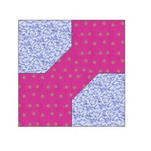 All Stitches   Bowtie Paper Piecing Quilt Block Pattern .Pdf  070 A - $2.75