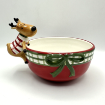 Harry and David 2007 Reindeer Candy Dish Bowl Christmas Holiday - £17.52 GBP