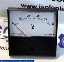 Yokogawa 2094A91-02 Analog Voltage Meter 0-50V 2094A9102 Volt Panel Meter - $149.00