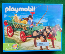 NEW!  SEALED!  Playmobil 3246 Horse Drawn Wagon (2002)  Perfect Condition - $59.99