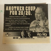 20/20 Vintage Tv Guide Print Ad Norman Schwarzkopf Barbara Walters Tpa28 - £4.57 GBP