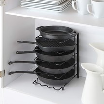 Metal Heavy Duty Kitchen Countertop Cabinet Pantry Pan, Pot Lid, And Pot Organiz - £41.12 GBP