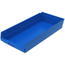 Akro-Mils 30174 Plastic Nesting Shelf Bin Box, (24-Inch x 11-Inch x 4-Inch), Blu - £89.63 GBP