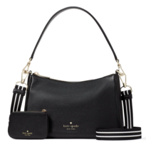 New Kate Spade Rosie Shoulder Bag Pebbled Leather Black with Dust bag in... - $142.41