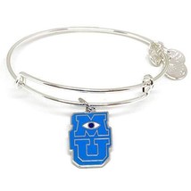 Alex &amp; ANI Disney Monsters University Blue Logo Bangle  silver - £55.38 GBP