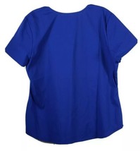 Scrubstar Pullover Uniform Top Shirt Unisex V-Neck Electric Blue Stretch... - £11.86 GBP