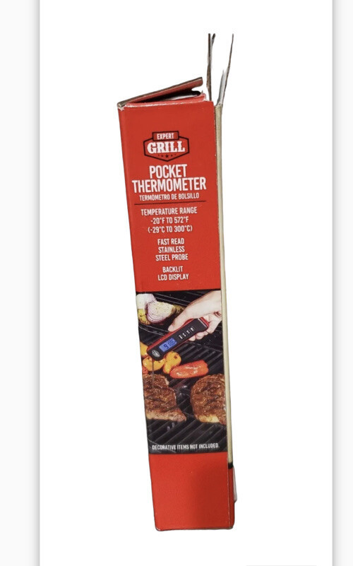 one Expert Grill Pocket Digital Instant Read Meat Grilling Thermometer New Item image 3