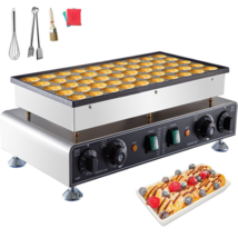 50PC 1.8&#39;&#39; Mini Dutch Pancake Maker 1700W Electric Nonstick Waffle Machine 110V - £157.94 GBP