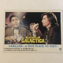 BattleStar Galactica Trading Card 1978 Vintage #45 Dirk Benedict Herbert Jeffer - £1.57 GBP