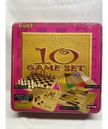 Hardwood Classics 10 Game Set Solid Wood Fundex Chess checkers backgammo... - $15.61 CAD