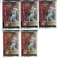 5 new baseball PACKs - 1999 UPPER DECK MVP game used jersey souvenirs au... - $11.83