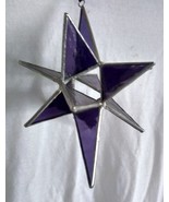 Stained Glass 3 D Star (Moravian Star) Suncatcher - $17.00