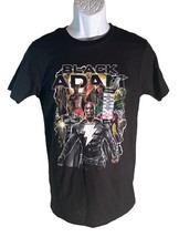 BLACK ADAM HOT TOPIC Shirt Sleeve Black Cotton T-Shirt Small - £10.70 GBP