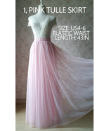 Maxi Tulle Skirt Outfit Floor Length Tulle Skirt Wedding Bridesmaid Tull... - $29.99