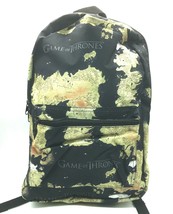New Bioworld Game of Thrones Westeros Map Full-Size Black Backpack 18 Inch - £18.69 GBP