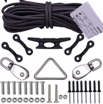 Kayak Anchor Trolley Kit System By Yyst With Pulleys, Eye Cleats, Ring, And 30 - £23.89 GBP