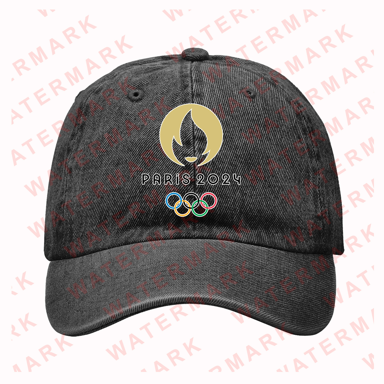 SUMMER OLYMPICS IN PARIS 2024 Denim Hat Cap - $35.00