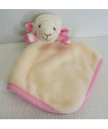 Evergreen Enterprises White Pink Knit Soft Lamb Cream Lovey Security Bla... - $11.57