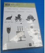 STAMPIN UP Embellished Events Stamp Set CHRISTMAS HOLIDAYS - $5.00
