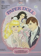 Golden Mattel Vintage Barbie Ken Whitney Paper Doll Book 1988 Uncut - $10.84