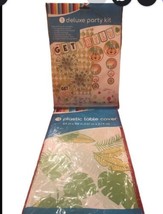Jungle Party New Deluxe Party Kit Get Wild Jungle Theme W/ Table Cover - €9,21 EUR