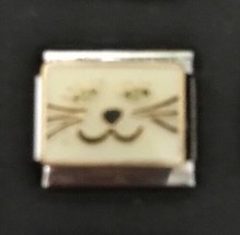 Cute cat face Italian Charm Enamel 9mm Link K2016 - £11.79 GBP