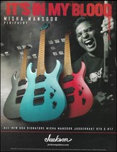 Periphery Misha Mansoor Signature Jackson Juggernaut HT6 HT7 guitar ad print - $4.00