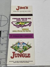 Vintage Matchbook Cover  Jim’s Jungle  Orlando, FL   gmg  Unstruck - £9.73 GBP