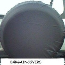 Black soft vinyl wheel cover for Maypole Trailer Spare tyre tire 13&quot; to 32&quot; - $17.61