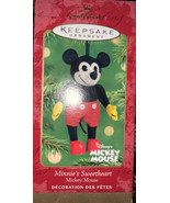 Minnie&#39;s Sweetheart’ Fabric Mickey Mouse Hallmark Keepsake Ornament 2001 ‘ - $8.79