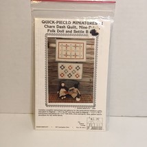 Quick Pieced Miniatures 1 Quilt Pattern The Quilted Cottage Churn Dash Folk Doll - £10.12 GBP