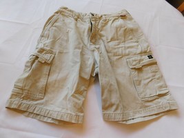 Quiksilver Men&#39;s Shorts Cargo Short Flat Front Size 30 Lt Khaki Pre-owned GUC - £16.18 GBP