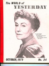 World of Yesterday  #24 10/1979-Thelma Ritter-Silent Cliffhangers Part 1-FN - £36.66 GBP