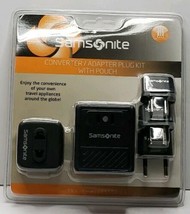 Samsonite 1600W Converter Adapter Plug Kit with pouch World Travel - £15.02 GBP
