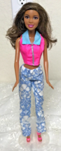 Mattel 2013 African American Barbie Brown Hair Brown Eyes Rigid Body 200... - $11.39