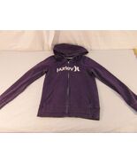 Children Youth Unisex Hurley Purple White Full Zipper Hooded Hoodie 30821 - $21.68 CAD