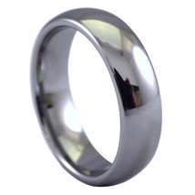 Simple Traditional Wedding Band 6mm Mens Womens Tungsten Ring Sizes 11-13 - £12.82 GBP