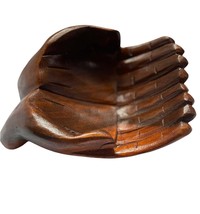 Wood Carved Hand Bowl - Small - £31.96 GBP